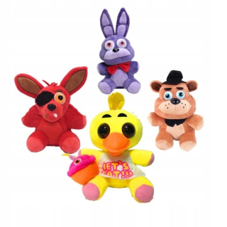 Pokémon - Sada 4 ks Maskot FNAF FOYO BONNE FREDDY 18CM
