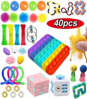 BRINQEDOS POP IT vrtieť TOY-Push 40 ks