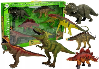 Dinosaur nastaviť veľké postavy modely 6ks Steg