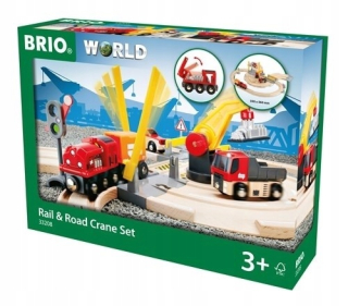 Sada ciest a koľajníc so žeriavom - Brio World - BRIO