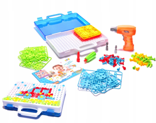 Vzdelávacia súprava puzzle bloky + skrutkovač