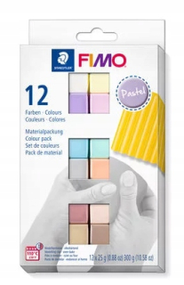 Nastavte FIMO Soft Colors Pastel 12x25G Staedtler