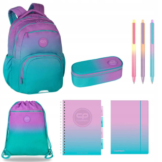 Školský batoh - Gradient Blueberry Batoh 23L + 7 prvkov