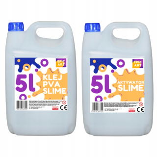 PVA lepidlo nastavené pre sliz 5 litrov + 5L aktivátor