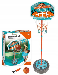 Sada Basketbal v stoji + stojan, lopta, pumpa
