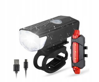 LED zadná súprava predná časť na bicykli USB E031