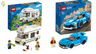 Stavebnica - Sada Lego City Kamper + auto 60285 + 60283
