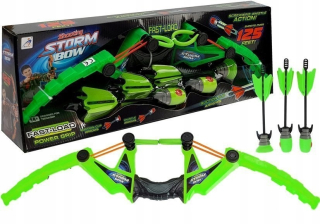 Sada luku 3 Zelené športové šípky 58 cm