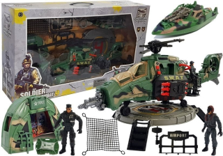 Vojenská vojenská súprava so svetlami a zvukmi