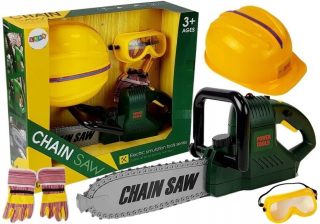 Toolkit na zelenej píla helmy Batérie rukávom