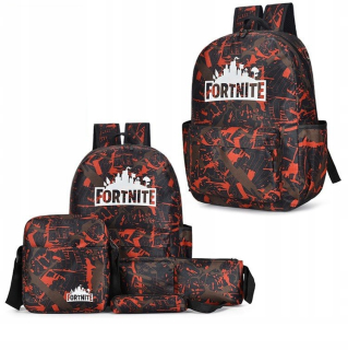 Školská taška - batoh, set, zostava - Sada batohov SACHET FORTTNITE CASE - 5 ks