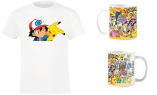 * Nastavenie * Pokemon tričko 134 Cotton 100% + Hrnček