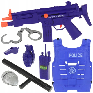 Policajná súprava vesty Rifle Sound 8 ks.