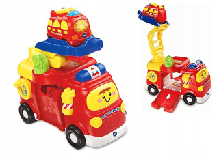 Tut Tut Car Kit + Toy Firehouse Fire Department