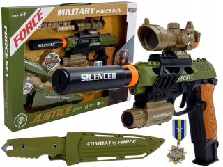 Set Vojenská Gun Gun Knife zabiť Celowni