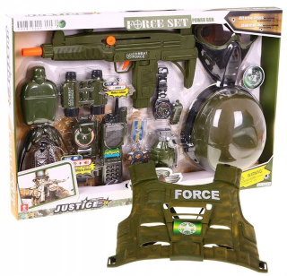 Soldier set vesta + helma + príslušenstvo