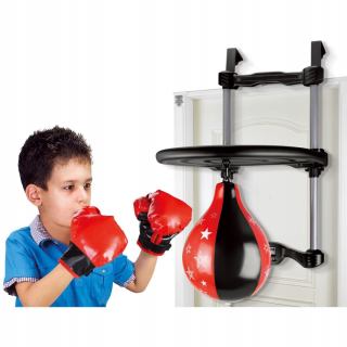 Boxing set pre deti vo dverách držiak