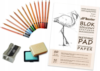 Ničová sada SketchBook Ceruzky Mini Eraser
