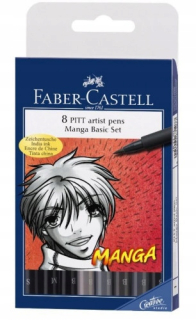 Sada kaligrafie manga 8 cols FABER CASTELL