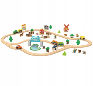 Fun playtive farme set. Drevený vláčik