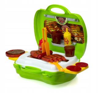 BBQ sada s príslušenstvom - Kufrík autobus 23el