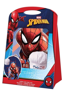 Kitchen set - zástera a čiapky Spiderman