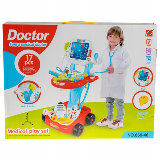 Sada lekár vozík monitora EKG