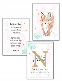Obráz do detskej izby - Nastavte rekord plagátu Fox Gold Rabbit 33x43