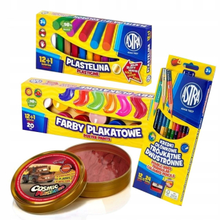 Plastic Mini Astra + Plastelines Cars