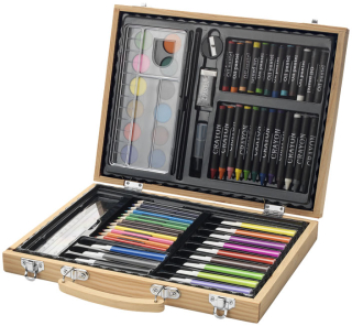 Plastová škola Set 67 El drevený puzdro