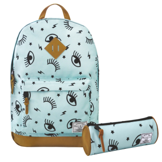 Školský batoh - Mint Tick Tick Youth School Backpack set