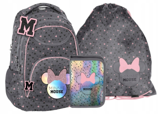 Školská taška - batoh, set, zostava - Sada školského batohu školskej tašky Minnie