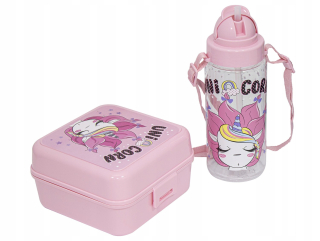 Lunchbox Raňajky SET + Unicorn Fľaša