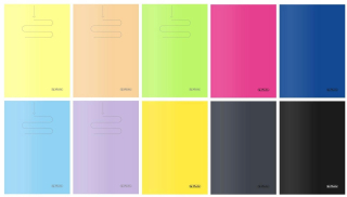 Notebooky s obalom PP A5 Herlitz 10 farieb set