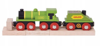 Zelená lokomotíva ABC BJT419 BIGJIGS