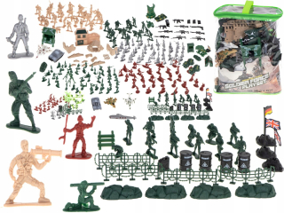 Figurines vojak vojenské základne nastaviť 300el.