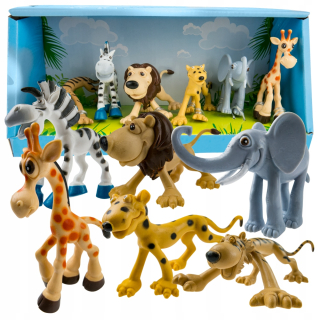 Gumové zvieratá - zoo, džungľa figúrky leva zebra