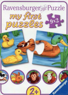 Zvieratá puzzle 9x2 el. 73313