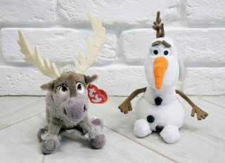 Frozen Elsa - _Frozen Land of ice_olaf + sven_17-18cm New