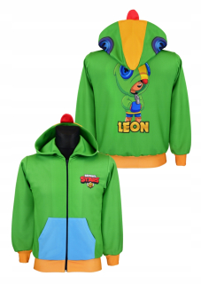 Brawl stars - BRAWL STARS LEON A26 mikina. Dosiahnutý kapucne. 152