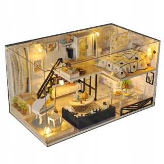 drevený panáčik house music box + LIGHT