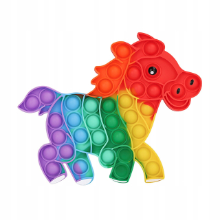 Horse popite Antirters fidget hračky push bublina do