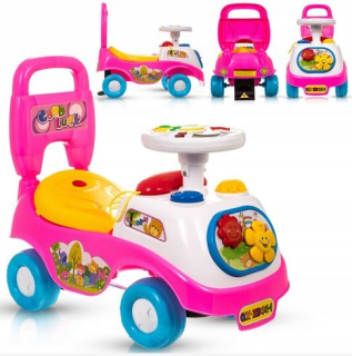 Ride On posunovač chodítko autíčko Deluxe 3v1 hrajúci