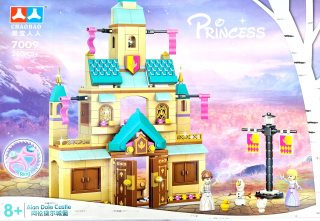 Stavebnica - Mrazené pozemky Klocks Anna Elsa Olaf Castle
