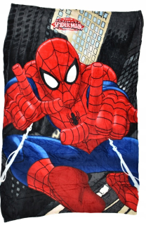 Prikrývka, prehozy na posteľ - prikrývka prikrývky medveďov koral spiderman 100x140 cm