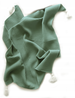 Detský paplón a vankúš - prikrývka Wafelek, pre kočík, baby Swaddle 100x70
