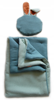 Detský paplón a vankúš - Králičie set vankúš 100x135 predškoláka