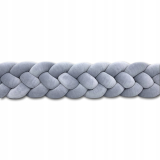 Chránič do detskej postielky - Four -lane Braid Protector 200 cm Velor