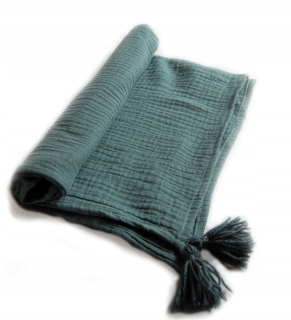 Detský paplón a vankúš - Fľaša Musline prikrývka Organic Deka 100x65 pre vozík