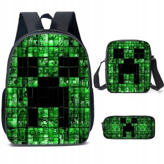 študentský batoh Minecraft 3W1 3D školský batoh
